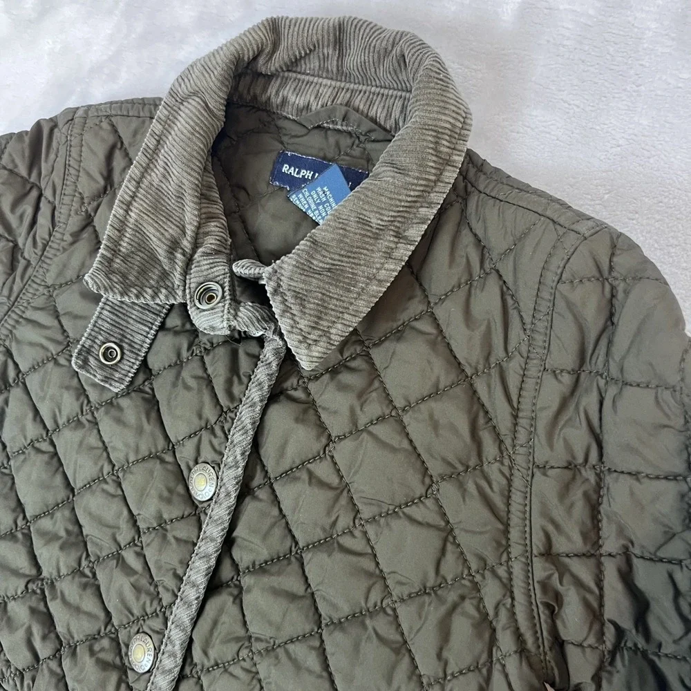 Y2K Ralph Lauren Jacket Toddler 5 Quilted Corduroy Collar Barn Equestrian Preppy